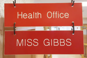 Health Office - Miss Gibbs