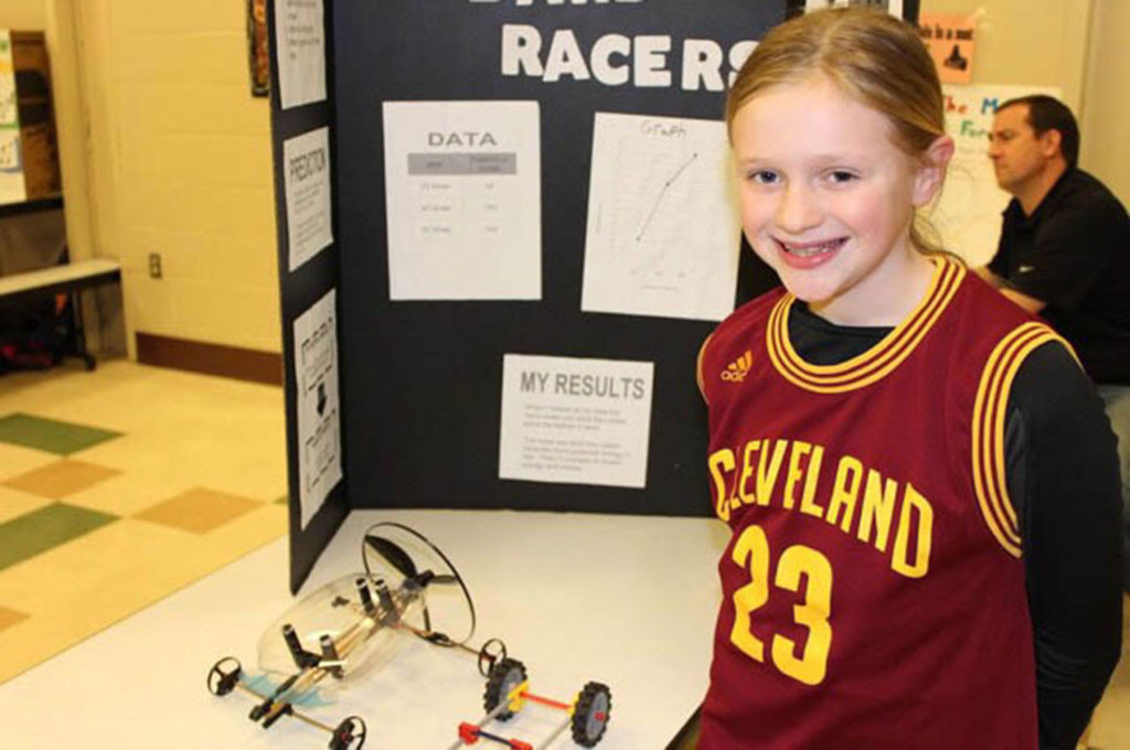 Student at Science Fair