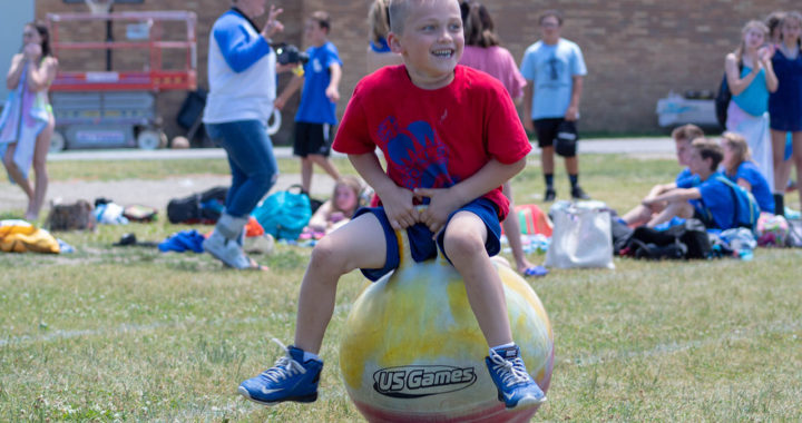 Student at Field Day