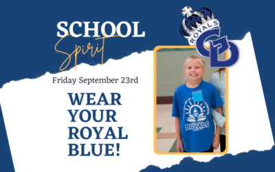 School Spirit Day – Friday September 23rd!