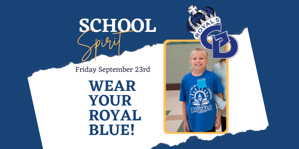 School Spirit Day – Friday September 23rd!