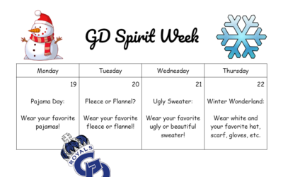 GD Spirit Week 12/19-12/22