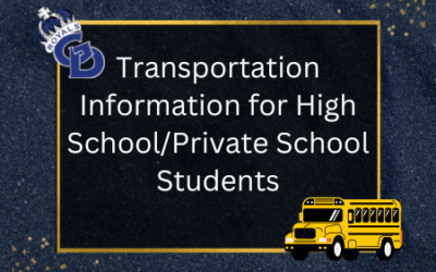 Transportation Information for High School/Private School Students