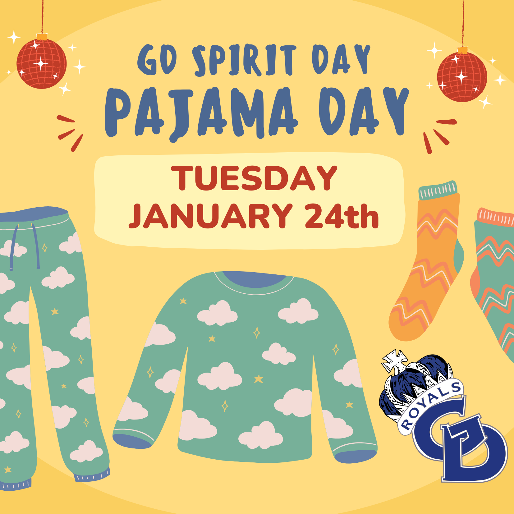 GD Spirit Day: Pajama Day 1/24/23! – Wynantskill Union Free School District