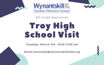 8th-Grade Troy High School Visit Opportunity 3/7