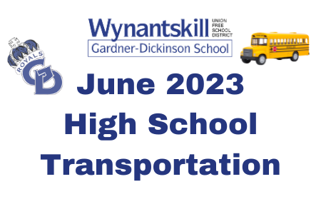 June 2023 High School Regents Bus Schedule