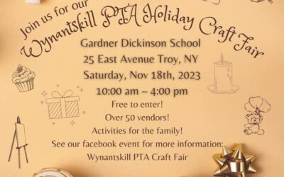 PTA Holiday Craft Fair – November 18th