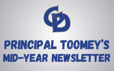 Principal Toomey’s Mid-Year Newsletter