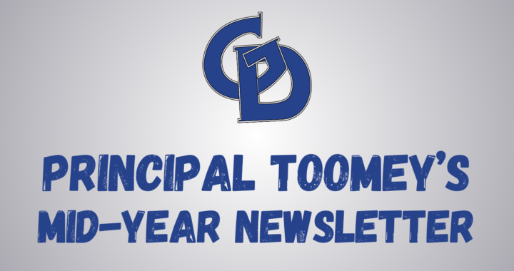 Graphic for Ms. Toomey's newsletter post