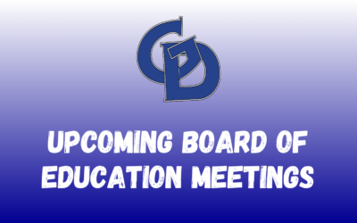 Upcoming Board of Education Meeting Dates
