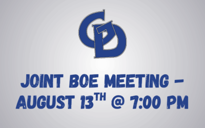 Joint Board of Education Meeting with Troy CSD – August 13th @ 7:00 pm