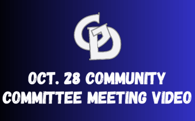 October 28th Community Committee Working Group Video