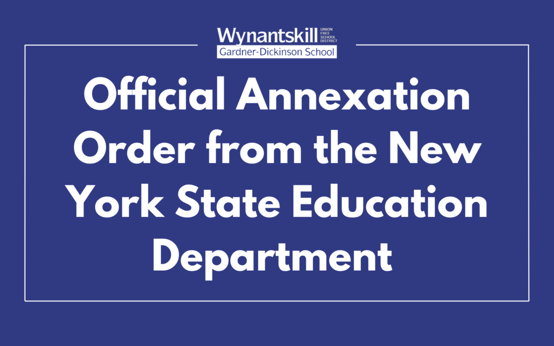 Official Annexation Order from the New York State Education Department
